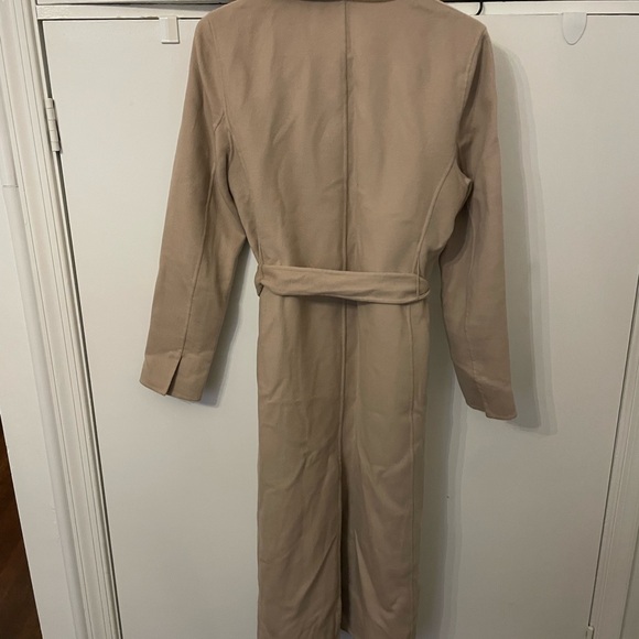 Reiss Camel Winona Blind Seam Longline Coat - Picture 9 of 9